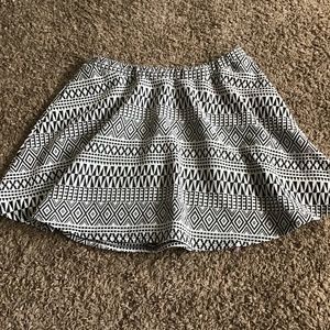 Black and White Miniskirt